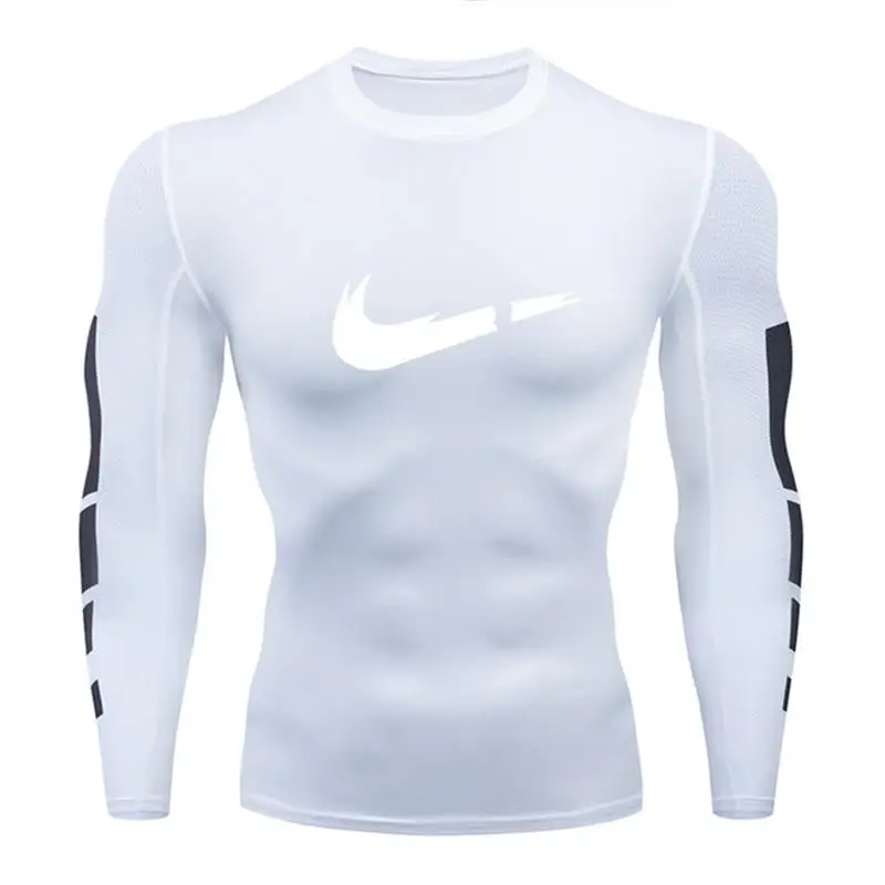 Мужская спортивная одежда для фитнеса и бега, компрессионная мужская смешанная Спортивная одежда для пробежек и тренировок