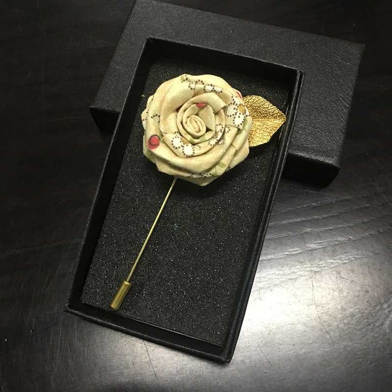 No BOX Brooches Британская Мужская и женская романтическая брошь из сплава на лацкане, брошь для жениха, свадьбы, клуба, вечерние, для костюма, цветочные броши в форме цветка розы аксессуары для корсажа - Цвет: No BOX Brooches