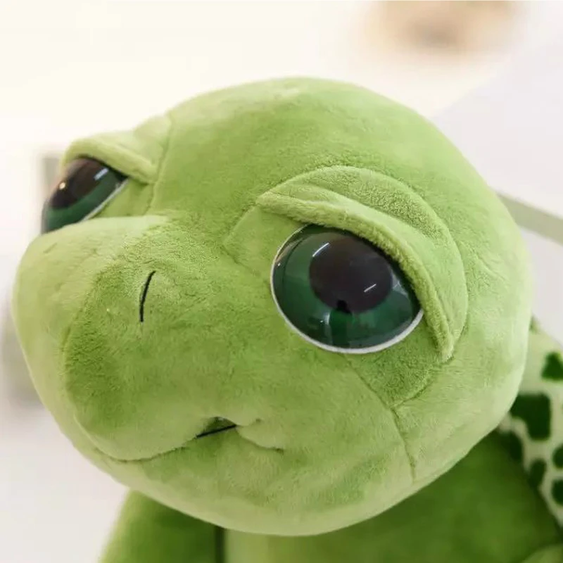 Dorimytrader Горячая гигантская черепаха Фаршированные игрушки Куклы Jumbo Animal Big Eye Turtle