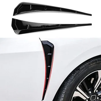 

10th Gen TR Style 3D Unpainted PP Side Fender Vent Trim For Honda Civic 2016-19