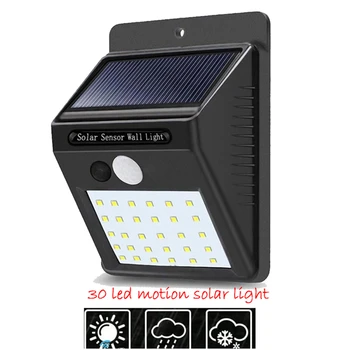 

1-4Pcs 30 LED Chip Solar Light PIR Motion Sensor Wireless Solar Lamp Outdoor Waterproof Garden Wall Yard Deck Security LED Light