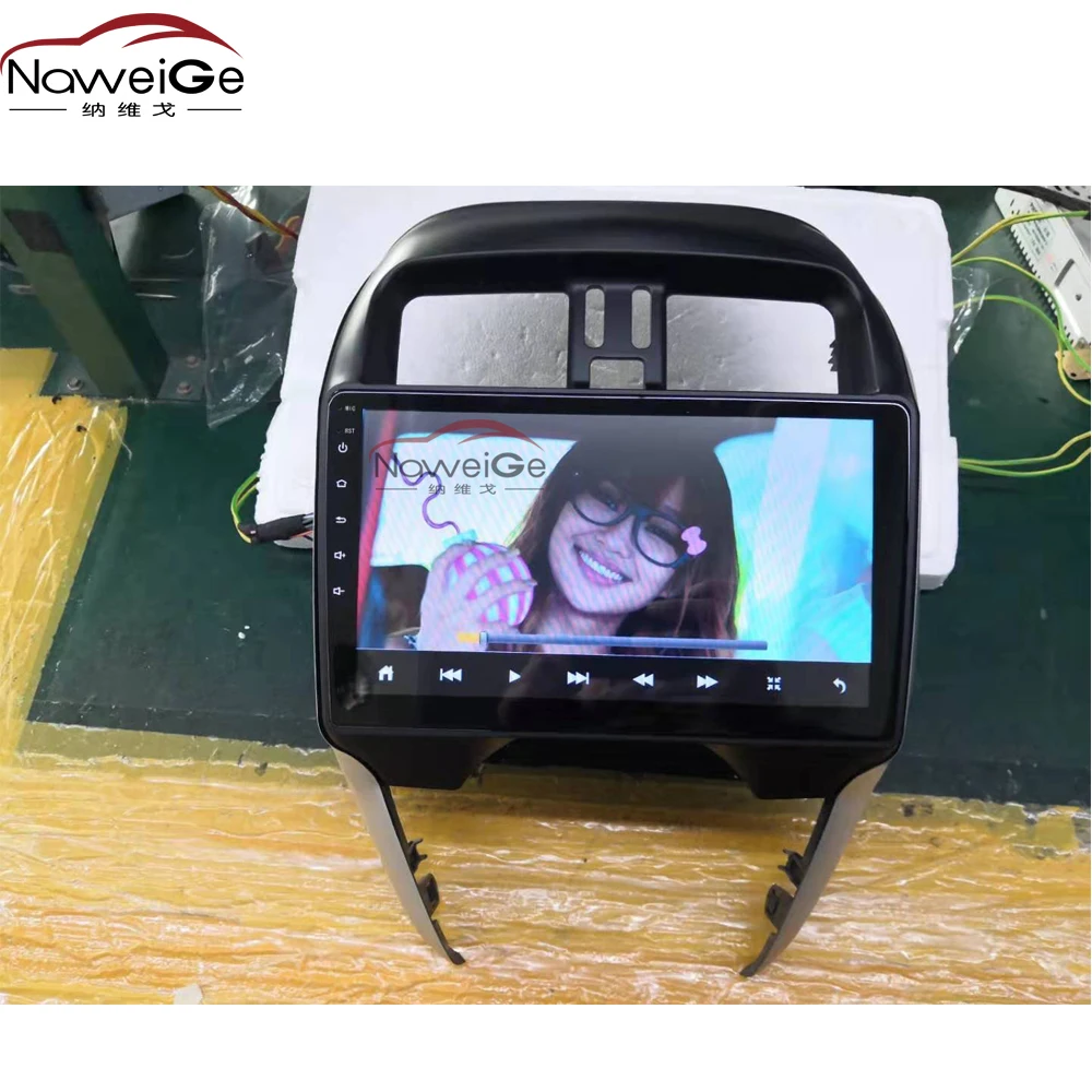 Автомобильный dvd-плеер NaweiGe с сенсорным экраном 10 1 дюйма на Android для Nissan Sunny 2014-2016