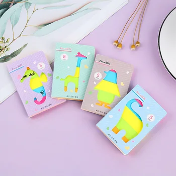 

150Pcs Cute Fluorescence Five Colors Memo Pads Kawaii Stripes Sticky Notes Writing Stickers For Kids Stationery School Supplies