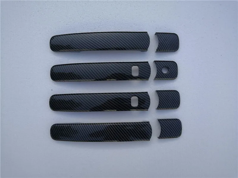 Автомобильный Стайлинг ABS из углеродного волокна чехлы для дверных ручек отделка
