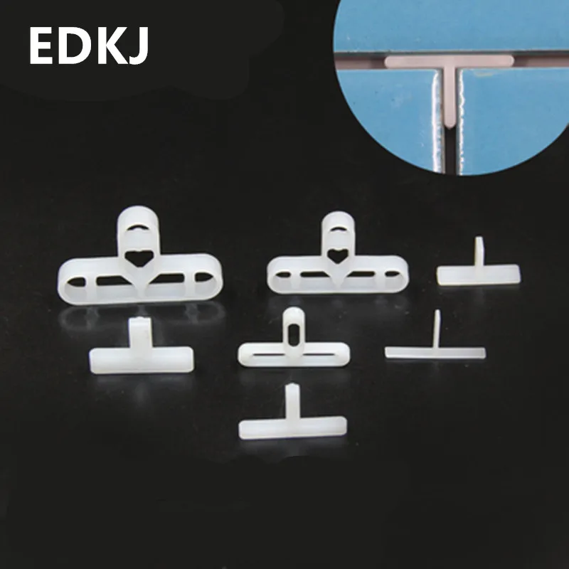 

100 pcs T-clip magnetic tile crosscard T-type ceramic tile positioner ceramic strip I-type paving tool