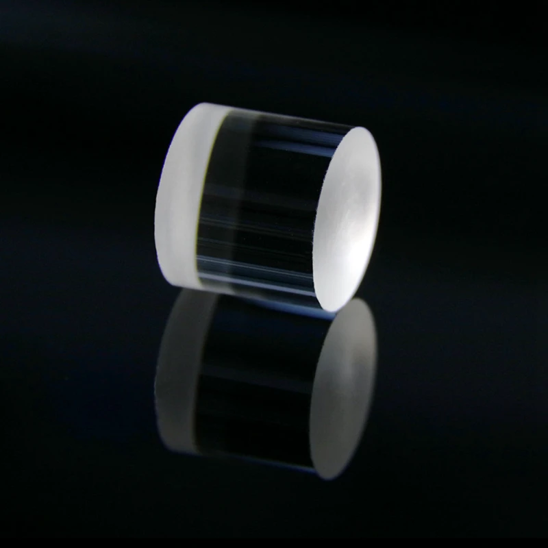 

Custom made Round glass laser rod mirror diameter of 10 mm and a height of 9 mm for bar code scanning system
