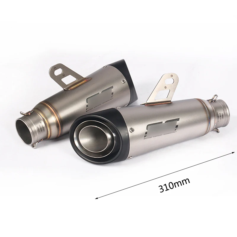 

Universal 38-51mm Exhaust Tail Pipe Motorcycle Stainless Steel Escape No DB Killer Left Right for Street Bike Z1000 Ninja 1000