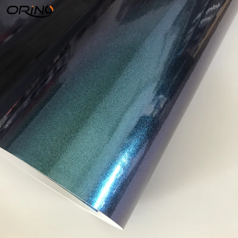 Gloss Pearl Chameleon Purple Blue Vinyl Film Wrap-9
