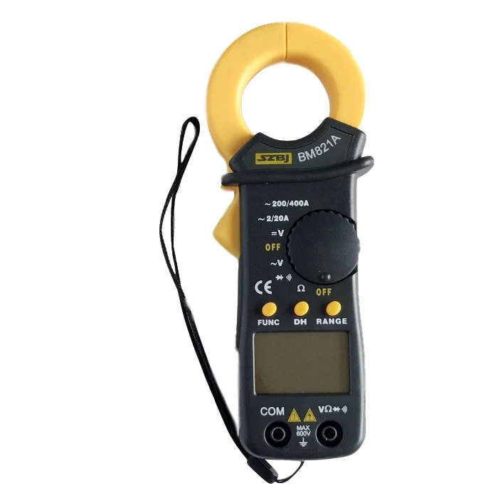SZBJ BM821A/BM822A/BM823A Тип кармана клещи переменного тока цифровой зажим тип мультиметр
