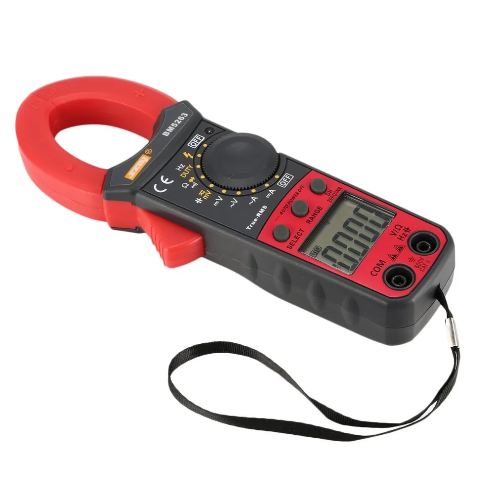 

Digital Clamp Meter Multimeter True RMS Auto Range AC/DC Volt Amp Ohm Capacitance Frequency Diode NCV Tester Buzzer 3999 Counts