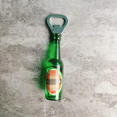 Creative Simulation Beer Bottle Opener Multifunctional Magnetic Refrigerator Magnet Bottle Bar Decoration Kitchen Gadgets F