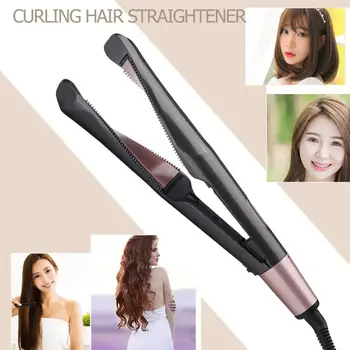 

2 in 1 Straightening Irons Fast Warm-up Thermal Performance Professional hair straightener Iron Flat Iron Mini Hair Straightener