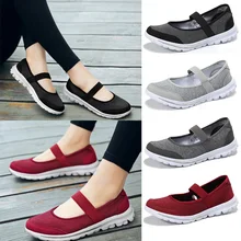 Кроссовки из дышащего сетчатого материала; женская прогулочная обувь; легкая прогулочная обувь без шнуровки; женская спортивная обувь на мягкой подошве для мам