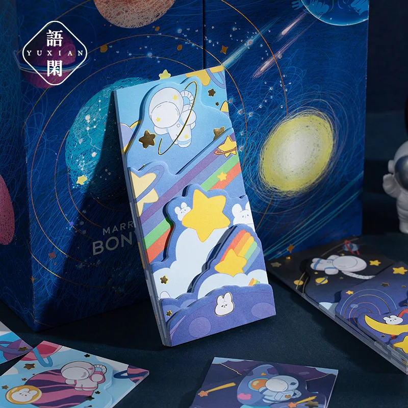 96 листов липкие вкладыши для записей космическая планета | Канцтовары офиса и