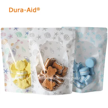 

100pcs/500pcs Stand Up Plastic Packaging Bag Clear Window Zip Lock Self Sealing Reusable Dried Fruits Tea Flower Pack Pouch