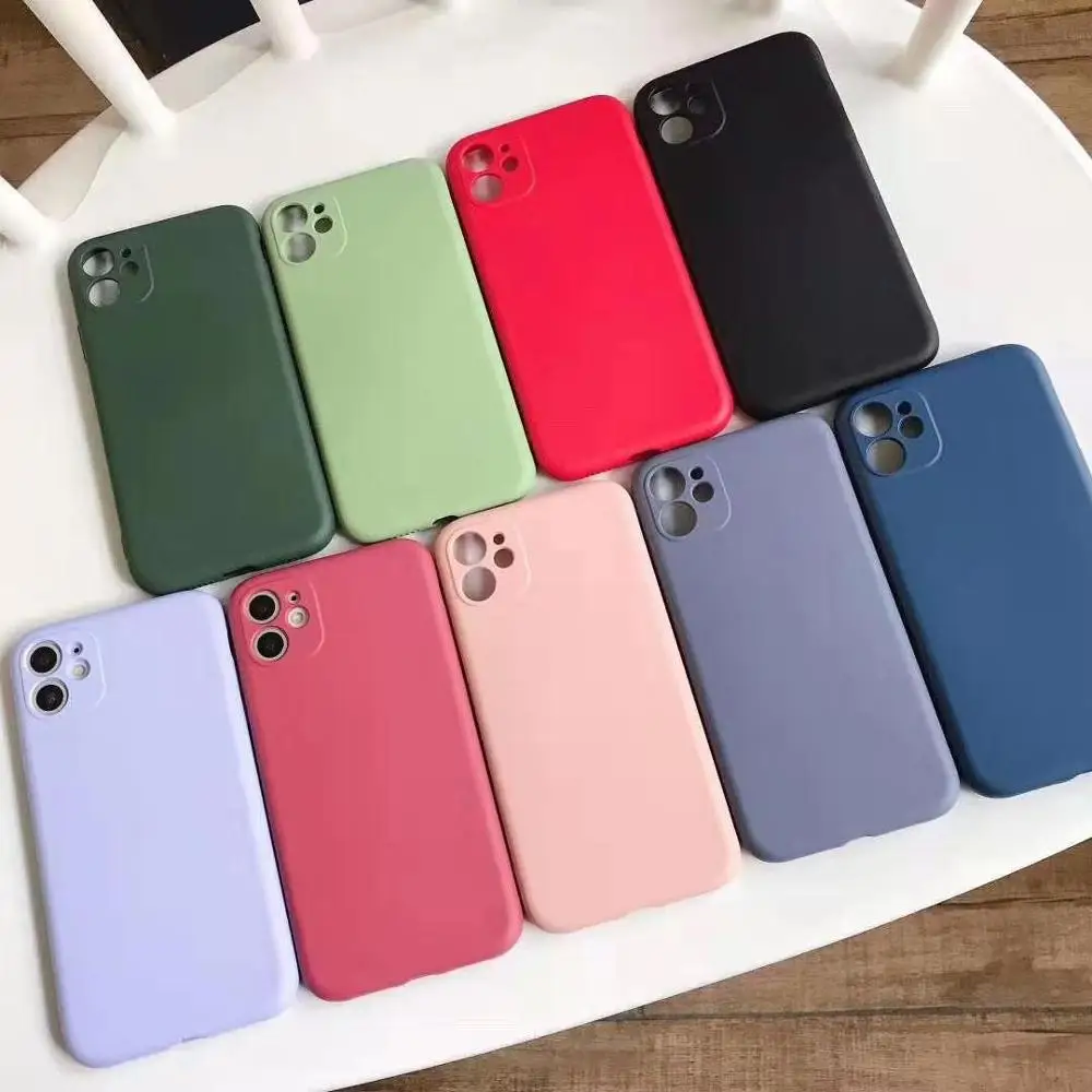 Жидкий силиконовый чехол для iPhone 11 Pro XS Max XR X оригинальный мягкий защитный 12 Mini 6S 7 8