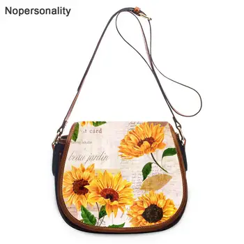

Nopersonality Sunflower Printing Crossbody Bag for Lady Women Pretty Flower Pattern Shoulder Bag Female Hasp Small Messenger Bag
