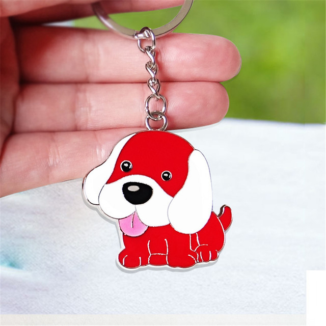 Cartoon Cute Dog Owl Butterfly Basketball Jersey Keychain Couple Car Key Chain Backpack Hanging Symbolize Love Keyring