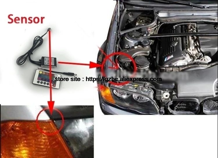 HochiTech для mazda CX-7 CX 7 2006-2012 автомобильный Стайлинг RGB светодиодный демон и ангел глаза комплект Halo Кольцо дневной свет DRL с пультом дистанционного управления