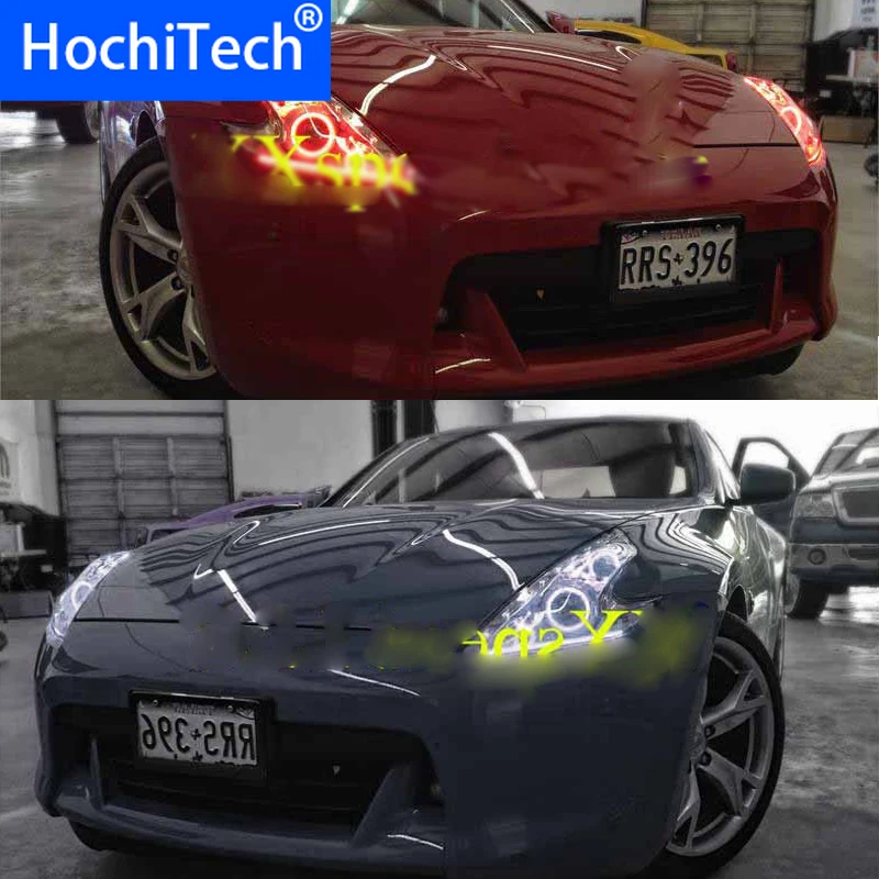 

for Nissan 370Z RGB LED headlight halo angel eyes kit car styling accessories2009 2010 2011 2012 2013 2014 2015