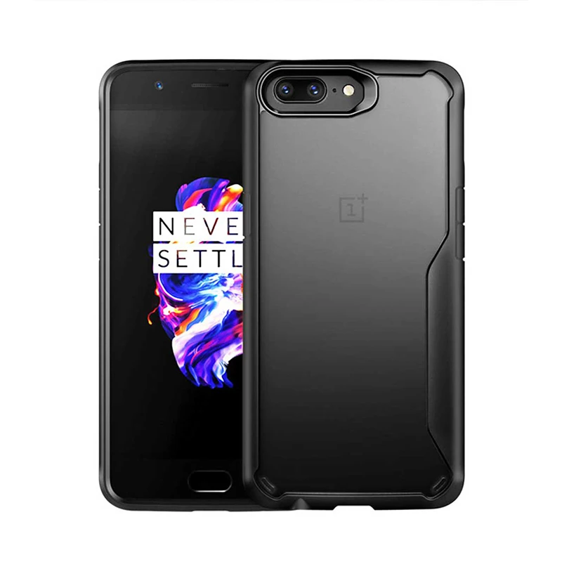 Black Жесткий Чехол для Oneplus 7 Чехол Armor 360 Grip Hybrid PC задняя крышка на для Oneplus 5 One Plus 7 Pro 5 защитный чехол бампер - Цвет: Black