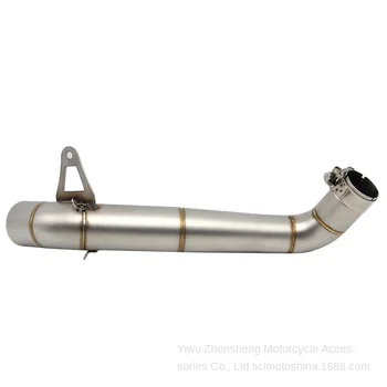 

Motorcycle accessories middle section side exhaust pipe modified stainless steel elbow interface