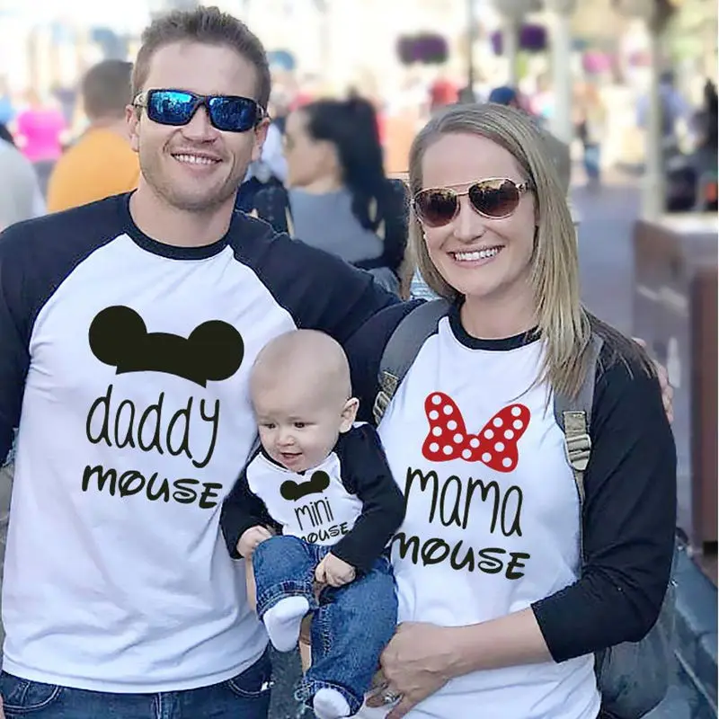 Mouse Print Family Matching Outfits 