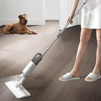 

Spray Mop for Hardwood Floors Dust Mop with Microfiber machine washable Pad for a Quick Cleaner with a Refillable Water Bottle