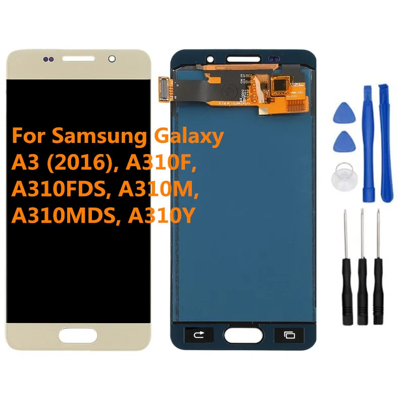

OLED For SAMSUNG Galaxy A3 2016 A310 A310F A3100 LCD Display Touch Screen Digitizer Assembly