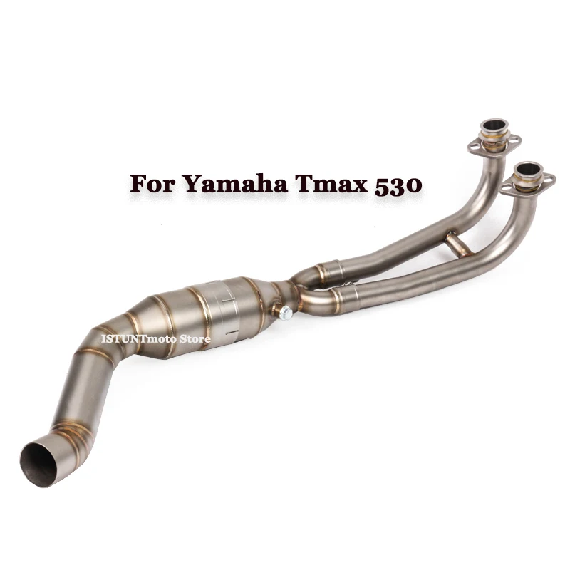 Для Yamaha TMAX 530 500 tmax530 мотоцикл без шнуровки выхлопная полная система Модифицированная Передняя средняя Соединительная труба с глушителем - Цвет: LINK PIPE-A