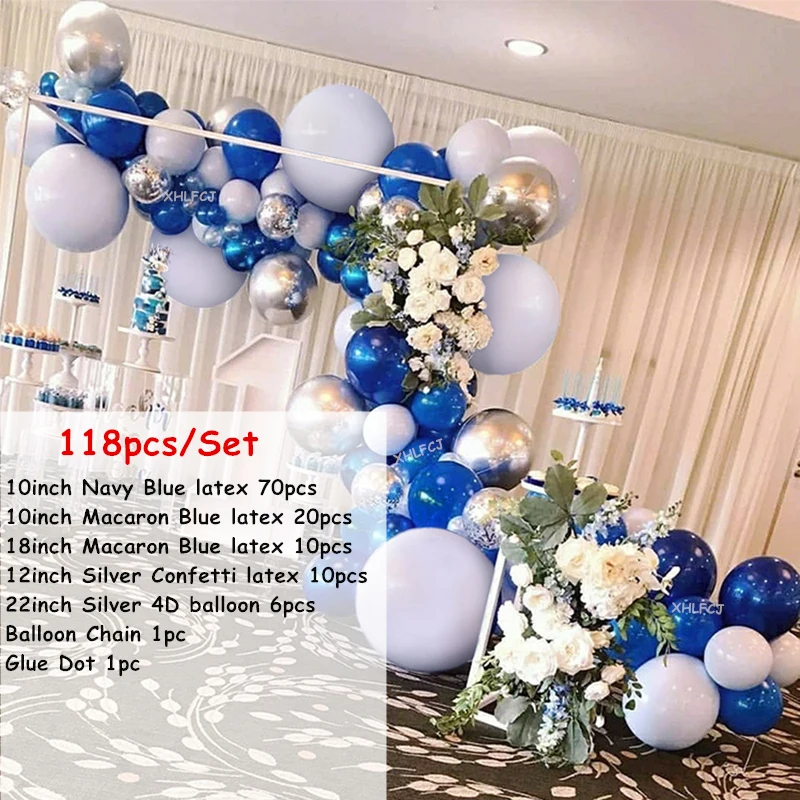Balloon Arch Set 6 Детские синие Мятные зеленые Макарон воздушные шары-гирлянды арочный комплект 4D шары для свадьбы и дня рождения Детские шоу вечерние металлические латексные украшения Balaos - Цвет: Balloon Arch Set 6