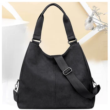 

Vintage Women's Handbags Luxury Hobos Pu Leather Shoulder Bag Lady Messenger Bags Designer Crossbody Bag Female Handbag Tote Bag