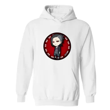 

LUCKYFRIDAYF Classic Anime Tokyo Ghoul Print Hooded Hoodies Men Cool in Crazy Ken Kaneki Big Size Hoodies Men Sweatshirt Street