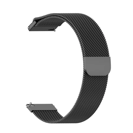 Black OLLIVAN металлический Миланский ремешок для часов Xiaomi Amazfit GTR 47 42 мм ремешок Магнитный браслет для Amazfit GTR 42 мм 47 мм полосы - Цвет: Black