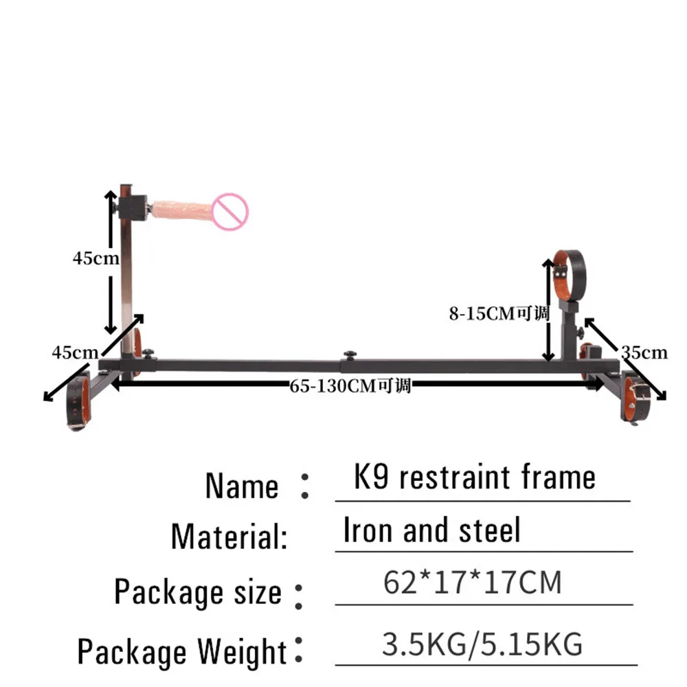 BDSM Bondage K9 Metal Frame SM Training Sex Furniture Sexules Position Handcuffs Ankle Cuffs 18 Adult Games Sex Toys for Couples