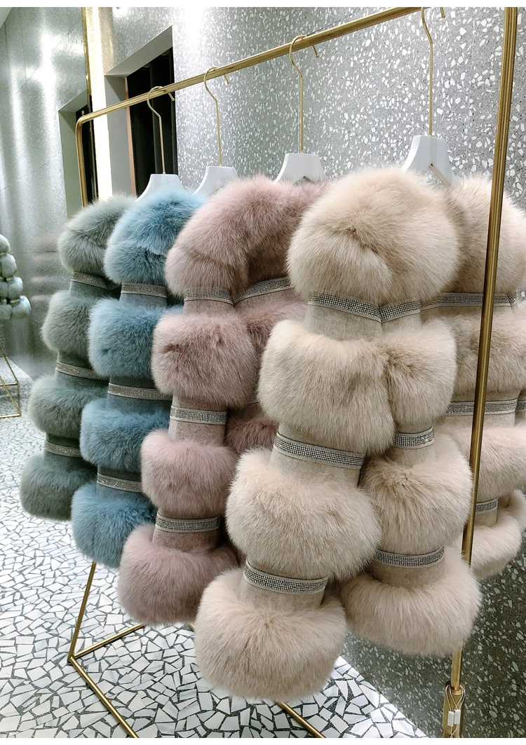 ZDFURS* натуральная Шуба из натурального Лисьего меха, Женский Зимний натуральный жилет, Толстая теплая длинная куртка с рукавами, верхняя одежда, пальто