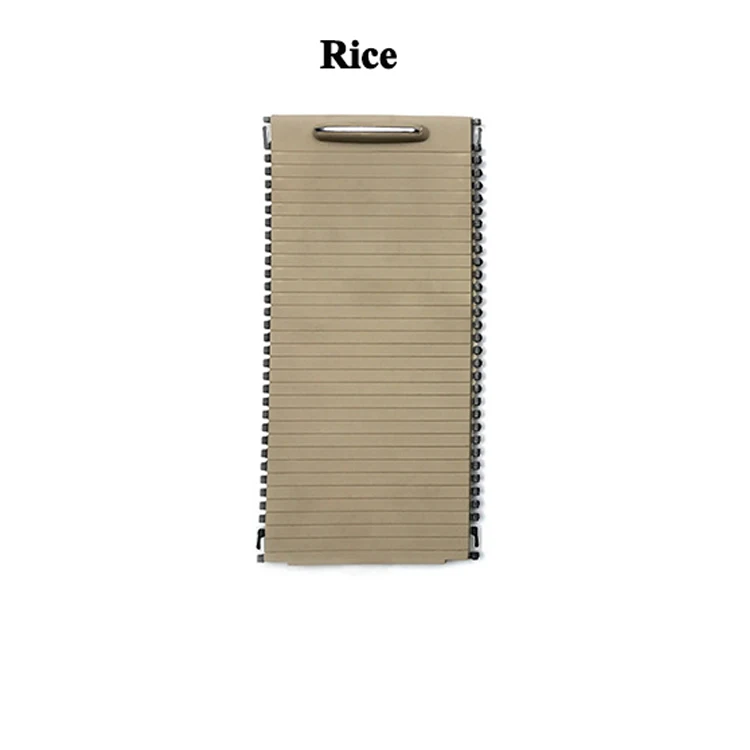 Rice Автомобильная центральная консоль, крышка, подстаканник, рулонные шторы, C E класс, подстаканник, коробка для хранения, отделка для Mercedes-Benz W204 C180 C200 W212 - Название цвета: Rice