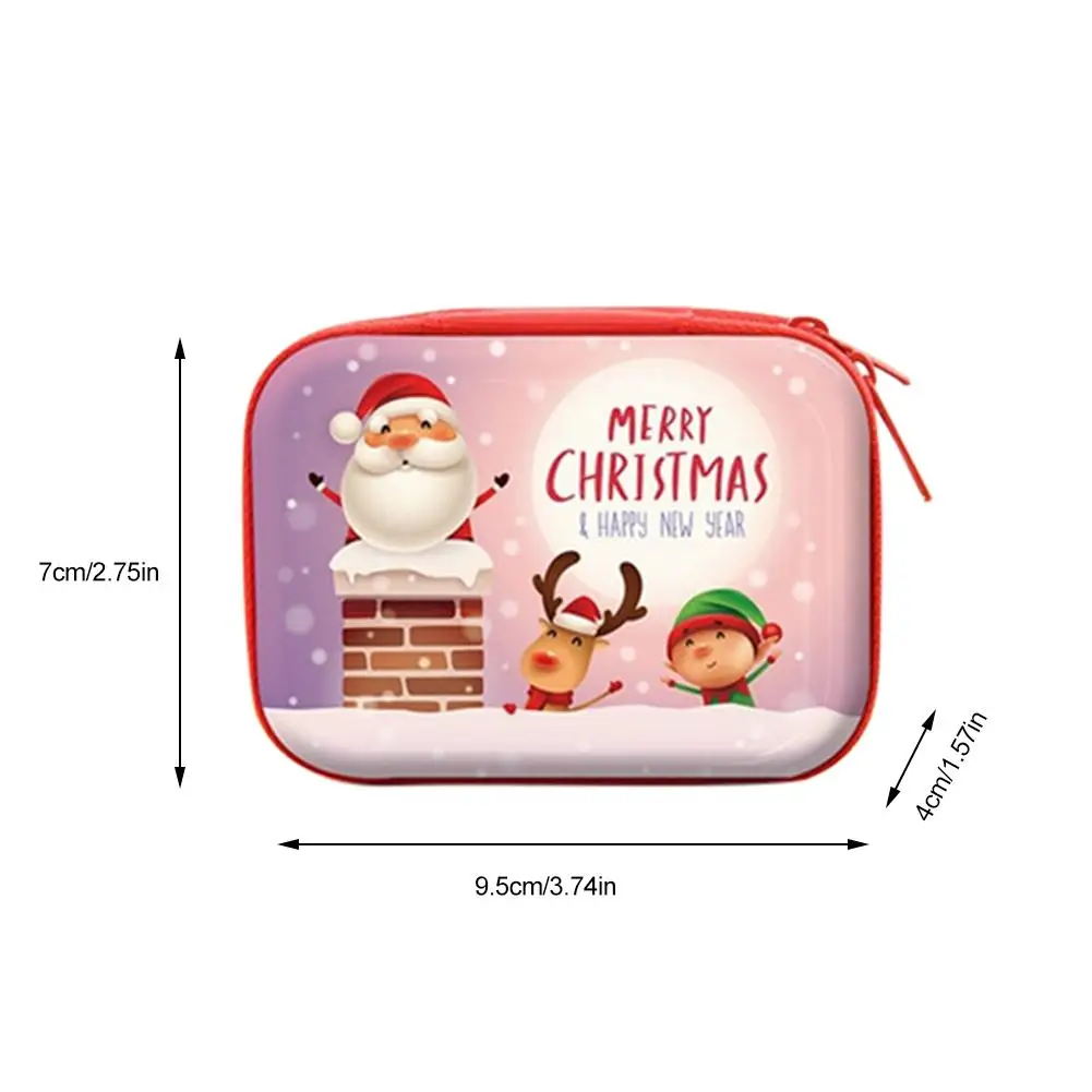 Рождественская жестяная коробка, три стиля, милый детский Подарочный мешок, подвеска с Санта-Клаусом, принадлежности для хранения конфет, шоколадных ключей