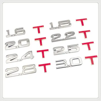 

Car 3D Metal displacement 1.6T 1.8T 2.0T 2.8T Sticker for Chevrolet Blazer Traverse Tahoe Equinox Trax Sonic FNR-X Bolt