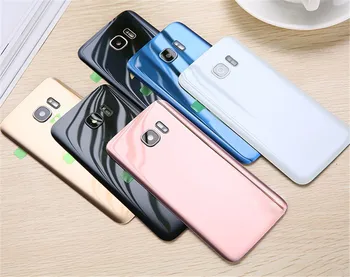 

For SAMSUNG Galaxy S7 G930F/S7 EDGE G935F Back Glass Battery Cover Rear Door Housing Case Back Glass Cover Original with LOGO