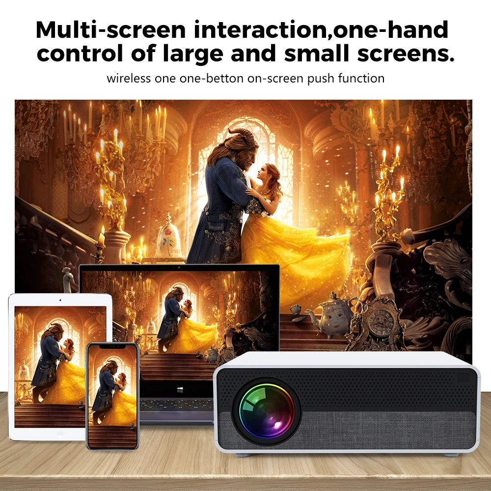 XIDU Projector 4K Full HD 1080P LED Projectors For Home 3D Theater Android 9.0 WIFI Bluetooth 4.0 300 inch Smart Video Beamer Q9