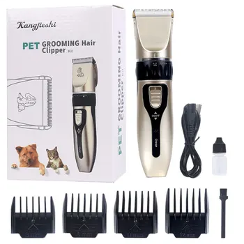 

Pet Cat Dog clippers professional Dogs grooming clipper groomer kit USB Rechargeable Low-noise Pets Hair Trimmer Pet Accessories
