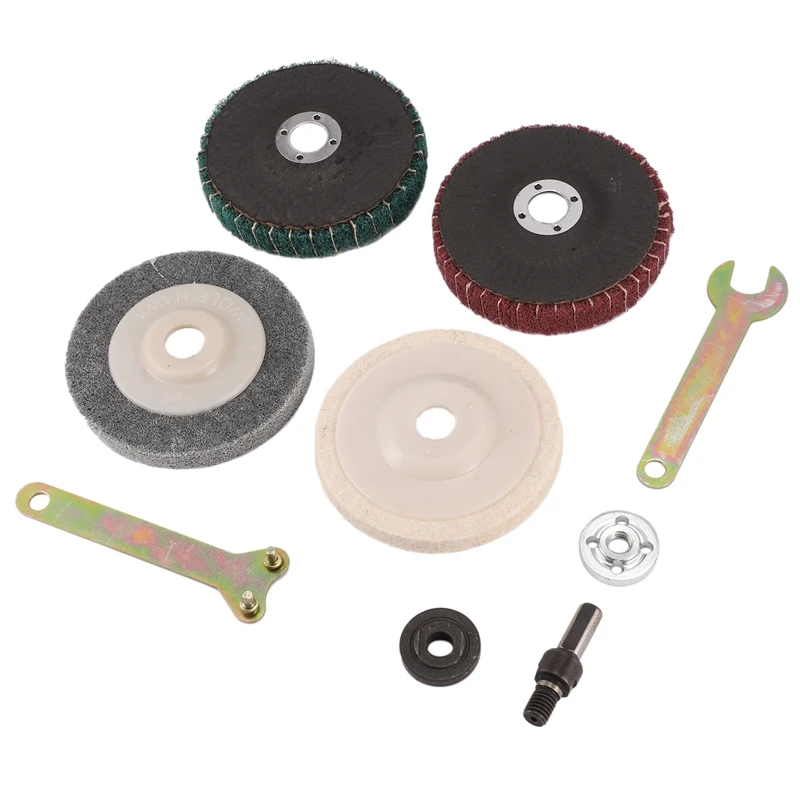 

9Pcs/Set Electric Drill Conversion Angle Grinder Connecting Rod for Cutting Disc Polishing Wheel Metals Handle Holder Adapter Ac