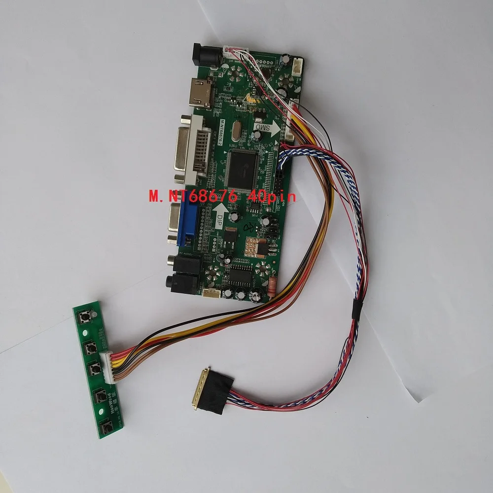  M.NT68676 HDMI DVI VGA LED LCD Controller driver board diy for 40pin LP156WH4(TL)(A1)/(TL)(B1) 1366