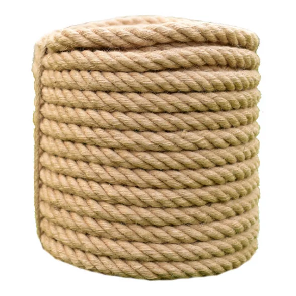 20-50m garden rope 10mm ROPE NATURAL jute fiber hessian hemp twisted cord L 