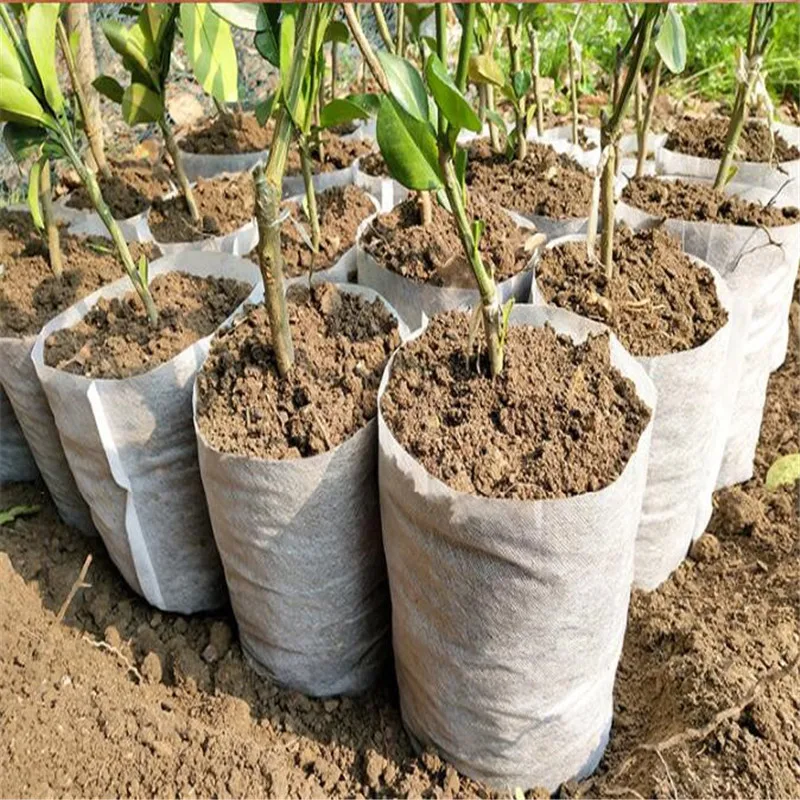 Горшки из растительного волокна для питомцев сумки выращивания рассады растений
