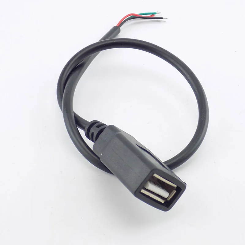 0,3/1/2 M микро-флеш-накопитель USB с гнездовым одна осветительная головка, 4 контактный провод кабель для передачи данных Шнур питания зарядное устройство для ПК Разъем DIY G16