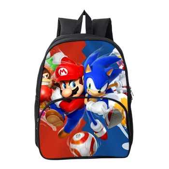 

2020 Hot Sonic Backpacks For Boys Girls School Gifts For Kids 3D Pattern School Bag Mochila School Backpacks For Fans