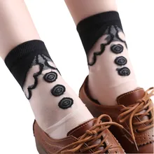 Новое поступление женские носки harajuku ультратонкие прозрачные воротнички кристально эластичные короткие Смешные носки Бутик calcetines носки 51