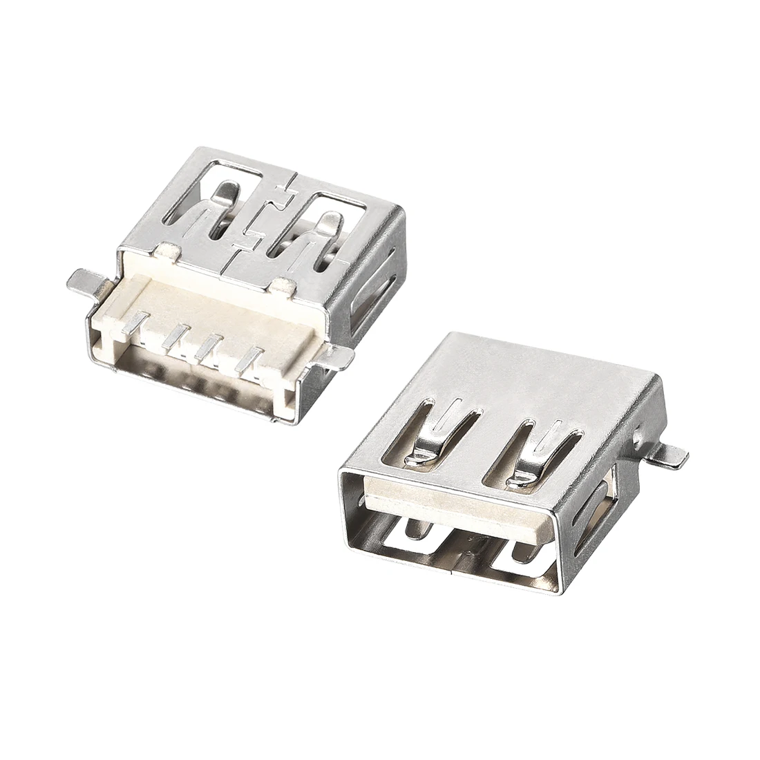 

uxcell 50PCS USB 2.0 Type A Female Socket Connector 4-Pin 180 Degree Repair Adapter